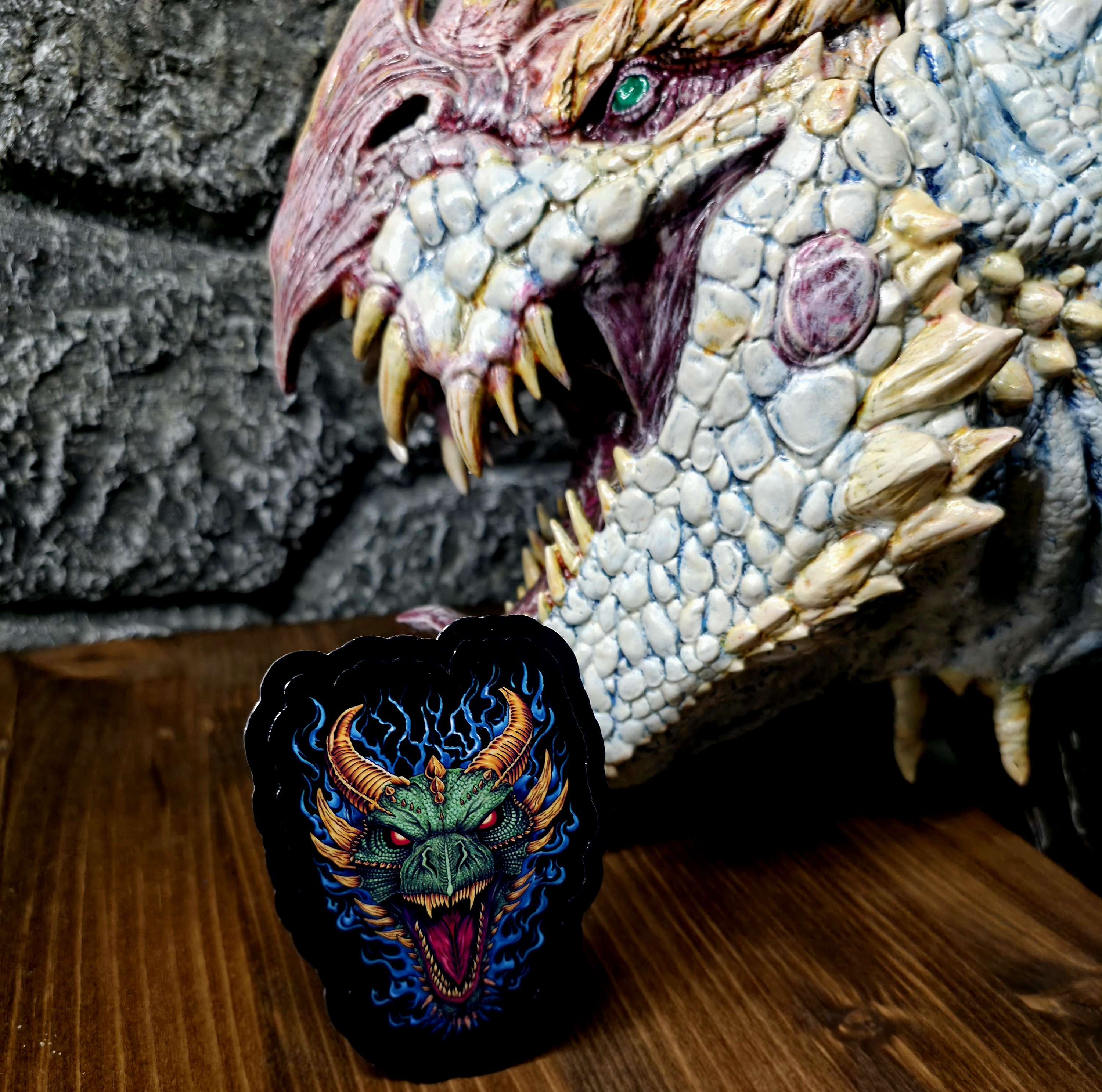 Green Dragon Sticker