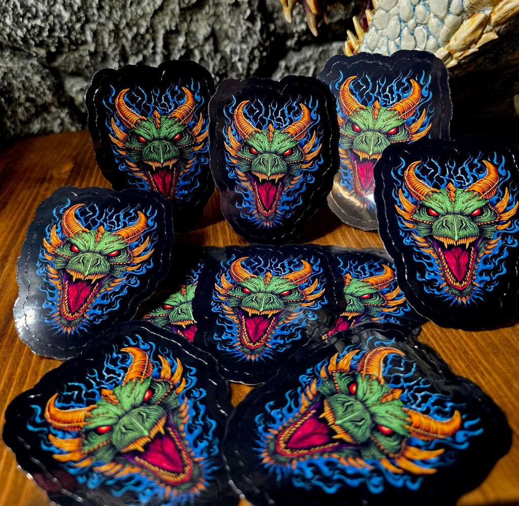 Green Dragon Sticker