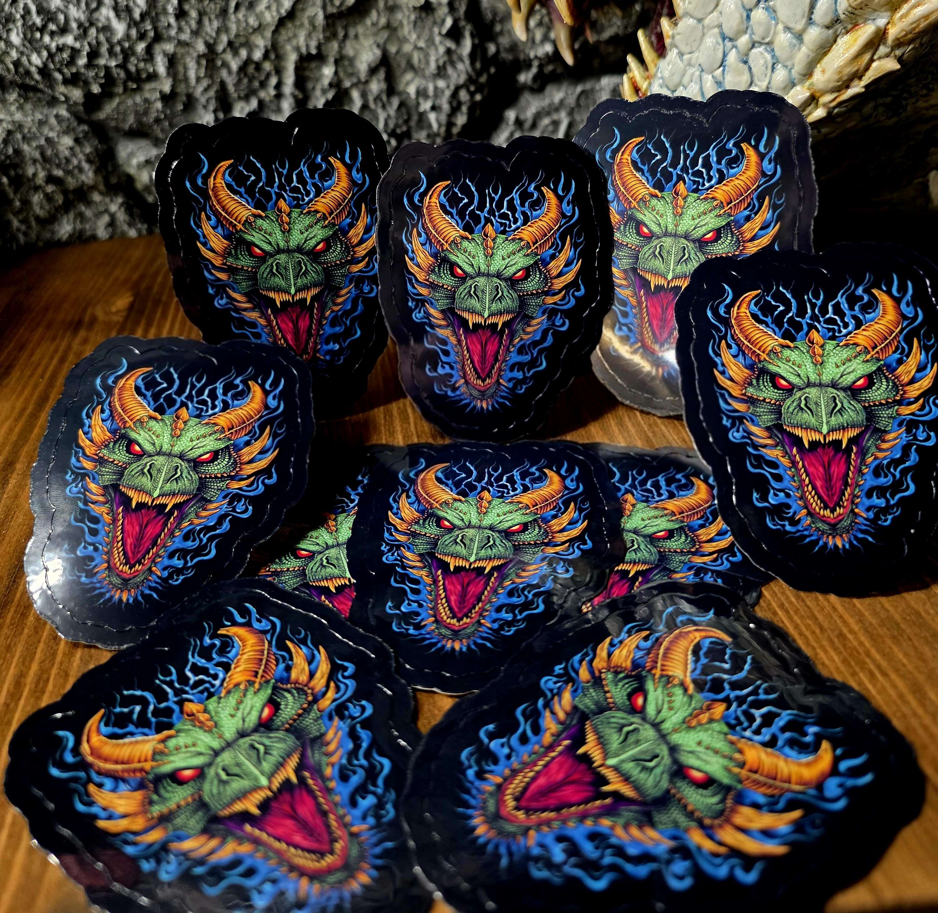 Green Dragon Sticker