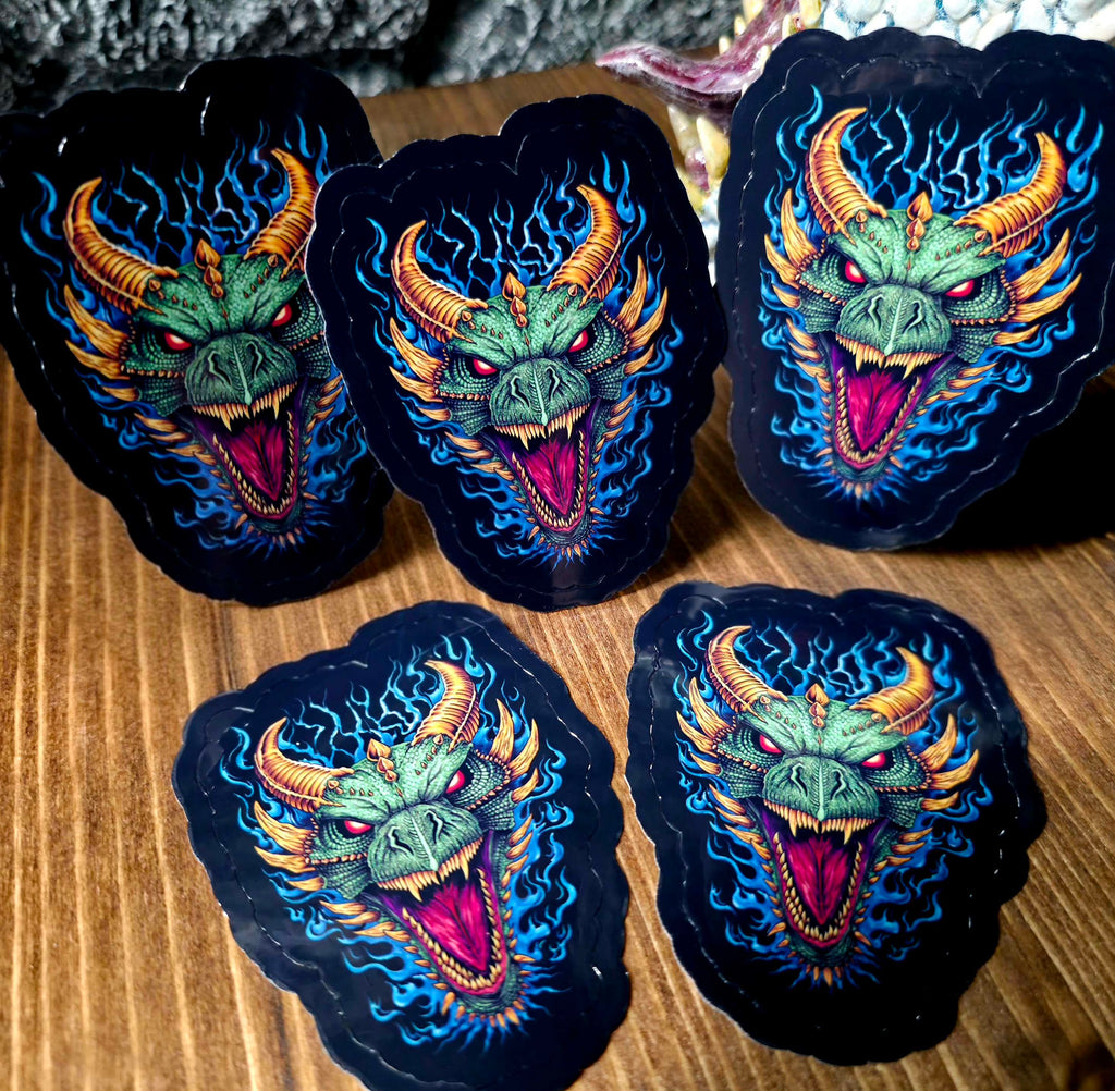Green Dragon Sticker