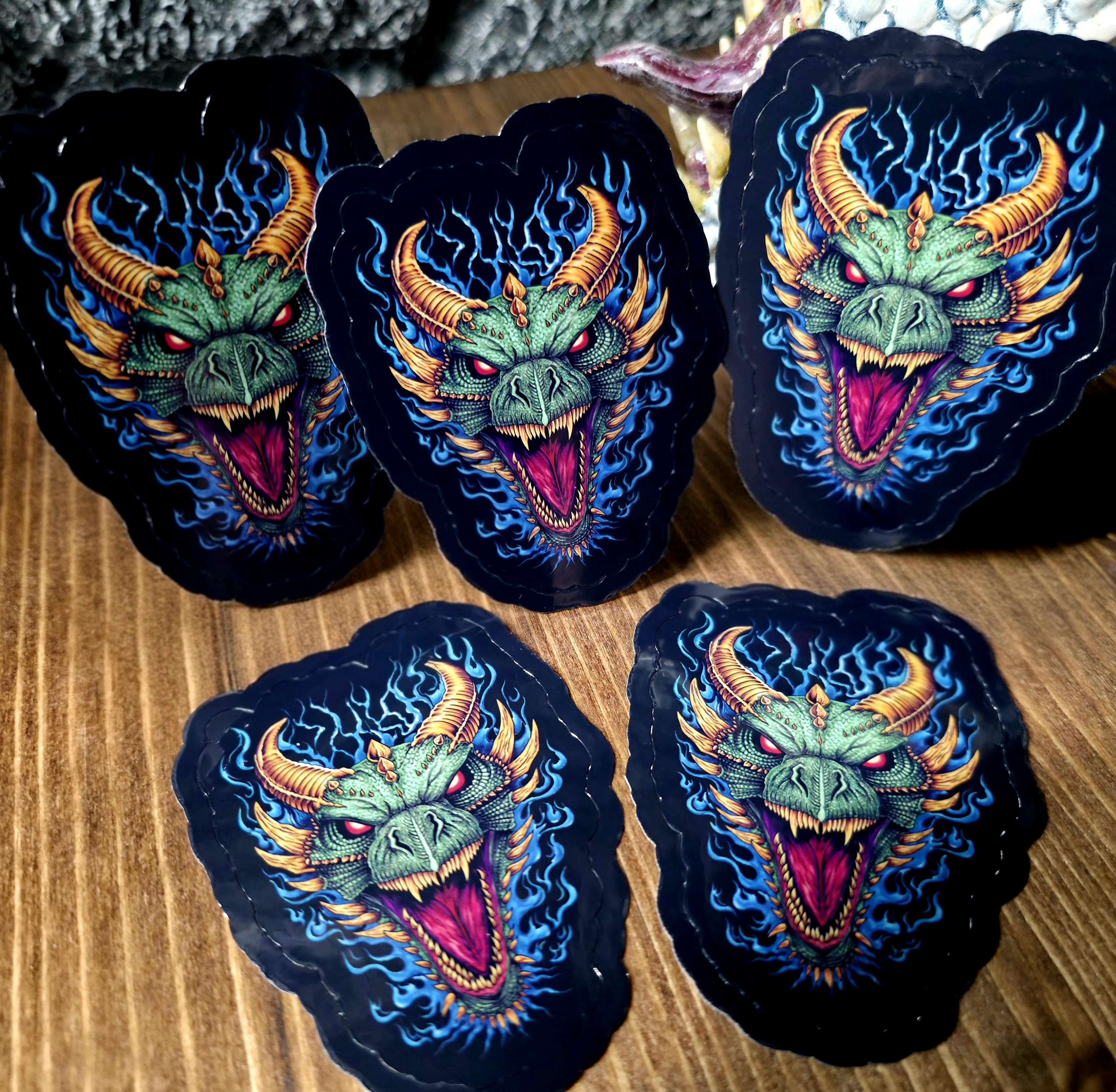 Green Dragon Sticker