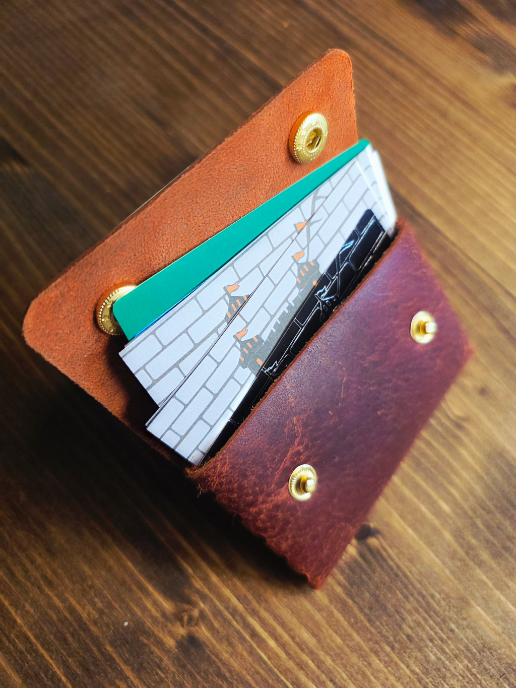Genuine Leather Card Wallet/Business Card Holder